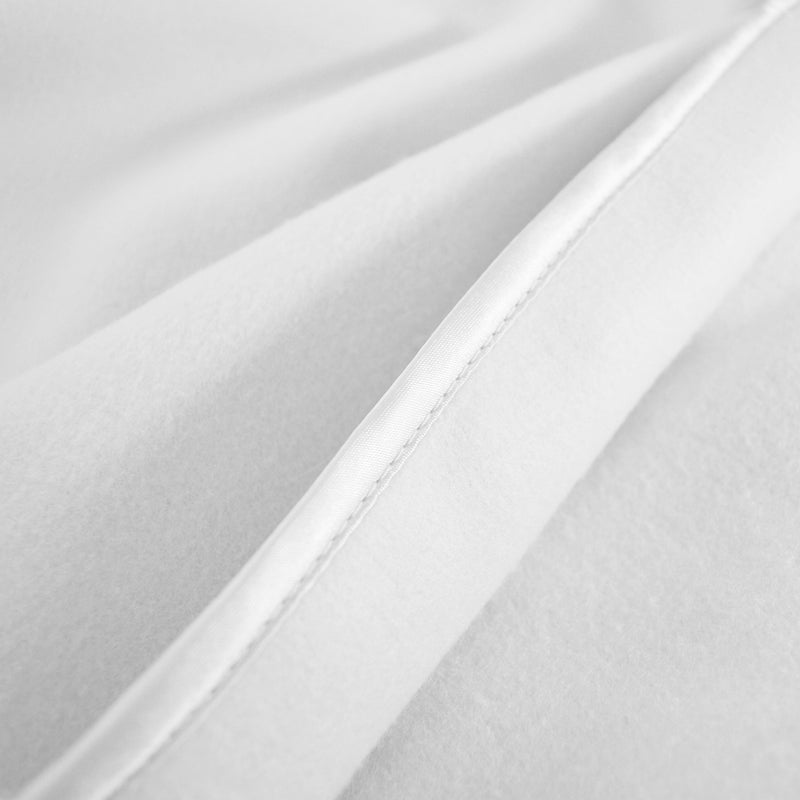 TL Care Fleece Blanket (30" x 30") with Silk-Like Satin Trim, Soft, Warm & Cozy, White, for Boys and Girls, Perfect for Baby Carrier, Stroller, Travel and Gifting - Image 4